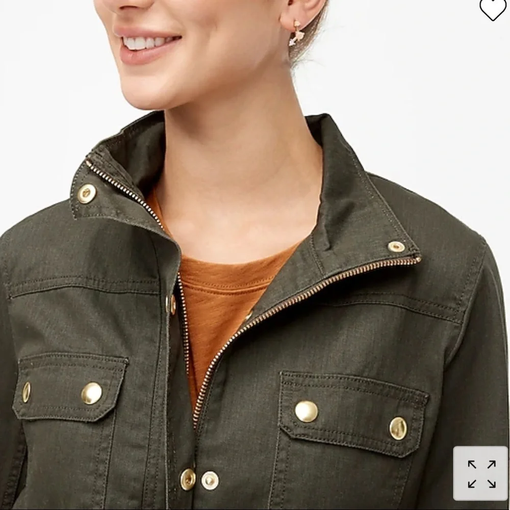 J. Crew Resin-Coated Twill Field Jacket